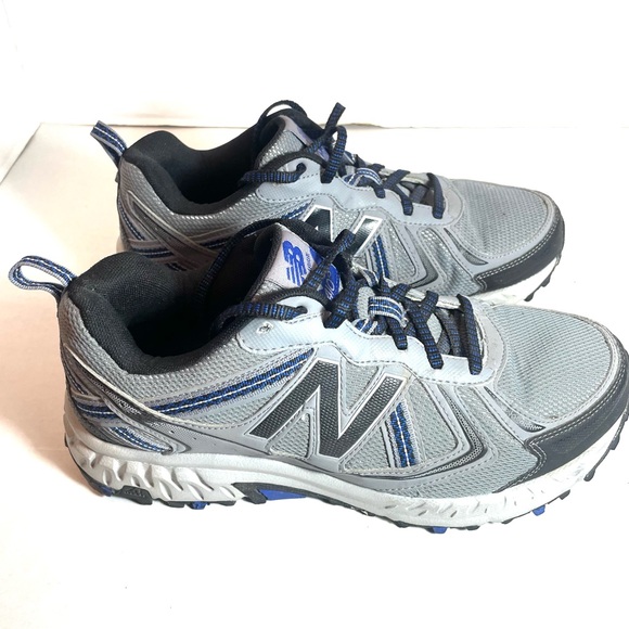 New Balance Men Trail Running Shoes – Gray/Blue Outdoors Performance Wear Size 8 - Picture 9 of 10